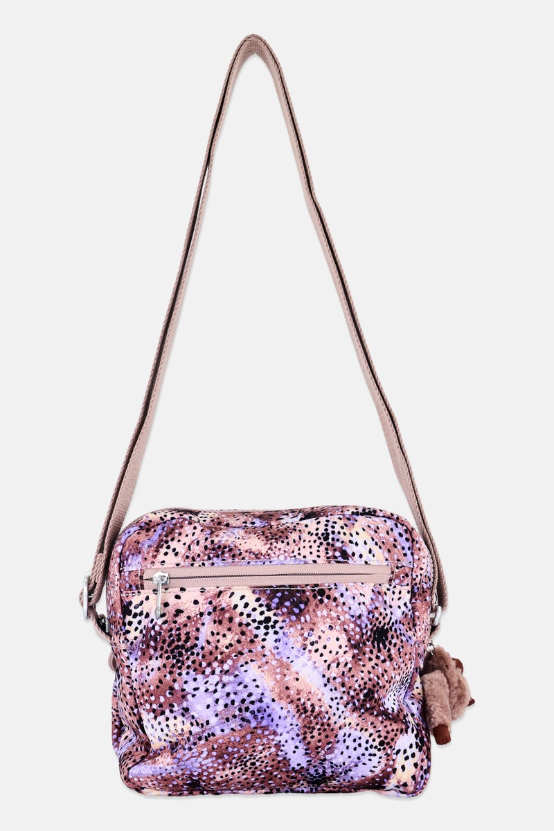 kipling Women Animal Print Zia Cross Body Bag, Multicolor - Image 4